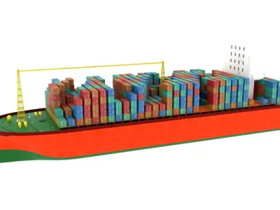 Container Ship  3D model