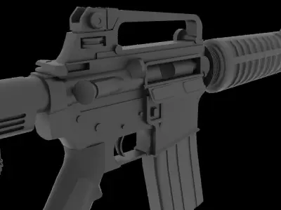 M4A1 Carbine Low-poly 3D model purchase