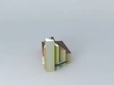 Modern Church Free 3D model