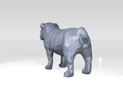 Bulldog Low Poligonal 3D model