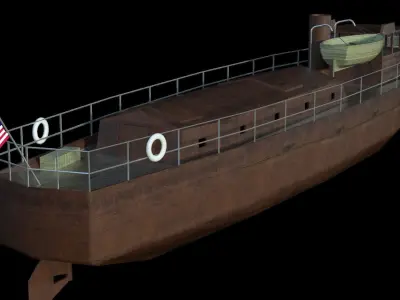 Feiseen Ship Low-poly 3D model