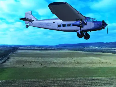 Ford trimotor Free 3D model