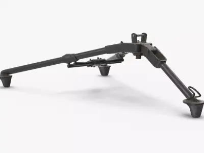 Tripod Mount Dirt Low-poly 3D model