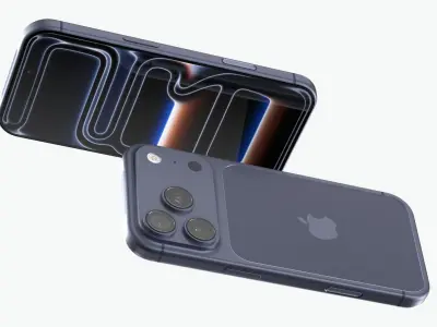 Apple iPhone 17 Pro Deep Blue 3D model
