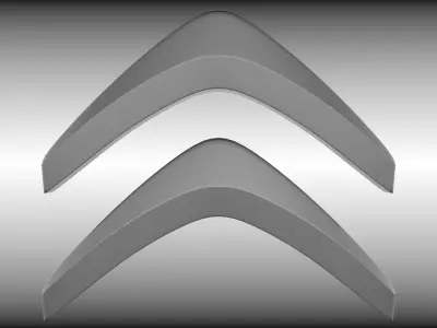 citroen logo 3D model from CGTrader