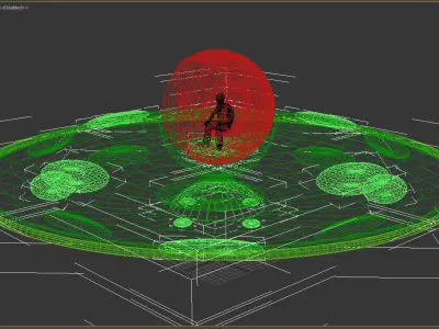 spaceship ufo flying saucer 3D model