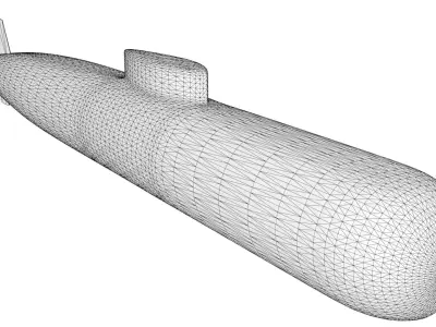 K-222 Submarine 3D model