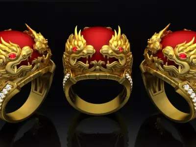 Nhan Nam Ca Chep Hoa Rong - Koi Turn Into Dragon 3D print model