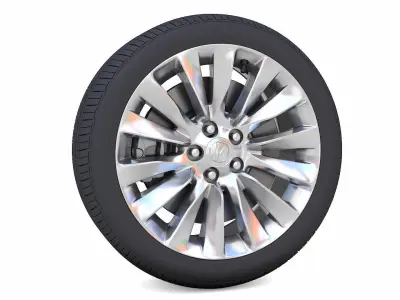 Acuras RLX Rim 3D Model Low-poly 3D model