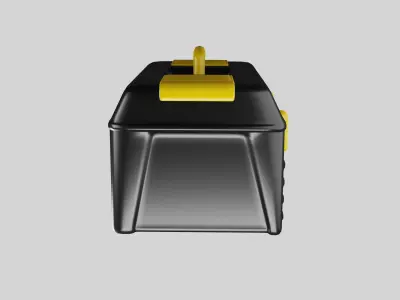 Black plastic box for instruments  3D model