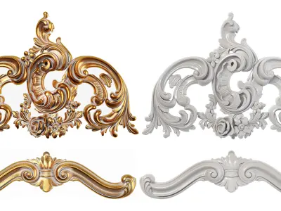 Collection of 40 classic carvings Part 4 3D model