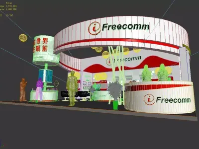 Exhibition - Area - 9X12-3DMAX2009-011 3D model