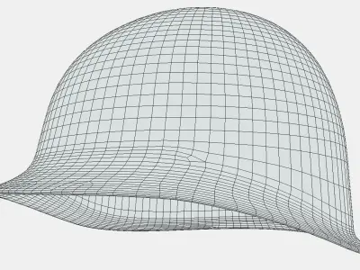 American war helmet Low-poly 3D model