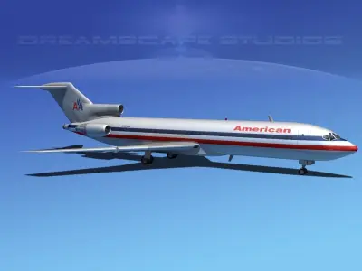 Boeing 727-200 American Airlines 2 3D model
