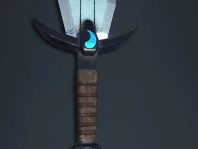 Balanced Sword Free low-poly 3D model