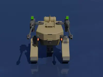 Mobile Worker Tekkadan TK-53 Low-Poly Low-poly 3D model