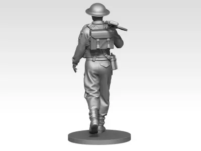 British soldier ww2  09 3D print model
