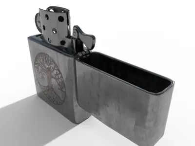 Lighter Zippo - PBR Game Ready Low-poly 3D model