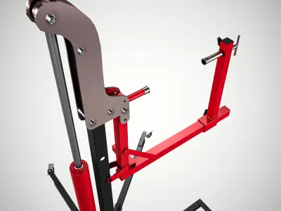 Bike Lift Low-poly 3D model