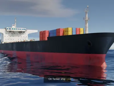 Oil Tanker ship  3D Model Pack