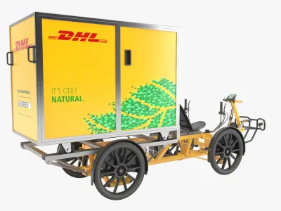 DHL Cargo Bike 3D model