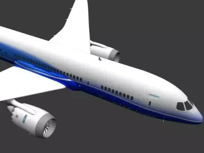 Boeing 787 3D model purchase