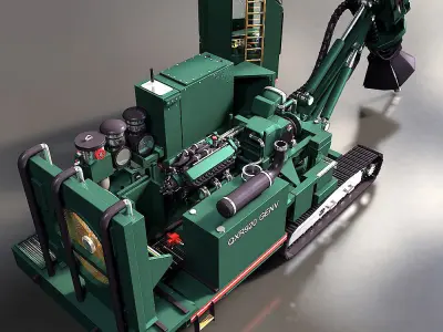 Rotary Blasthole Drill 3D model