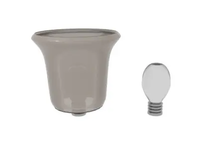 Wall Lamp Head Free low-poly 3D model