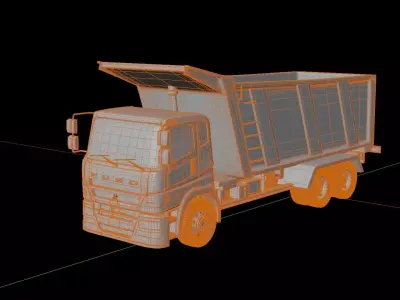 Mitsubishi Fuso Super Great FV51J Tipper 3D model