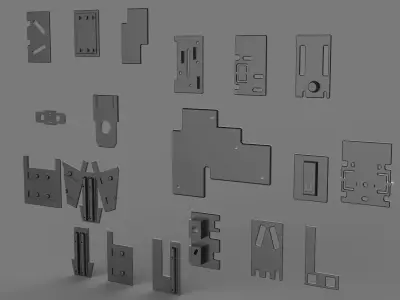 kitbashing panels scifi  3D model
