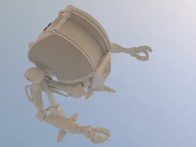 Mech warrior 3D model purchase