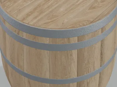 Light Toasted Bordeaux Barrel 3D model