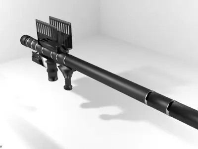 Rocket Launcher - Shoulder-fired - FIM-92 Stinger 3D model