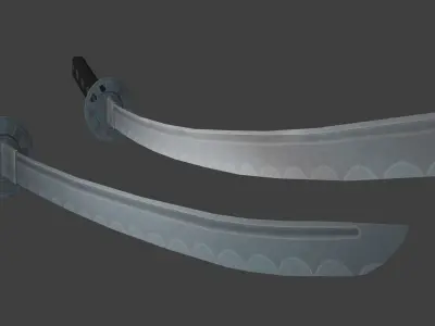 Samurai Swords Low-poly 3D model
