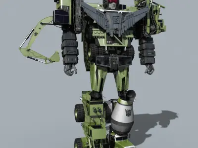 G1 DEVASTATOR - Fully Animated 3D model