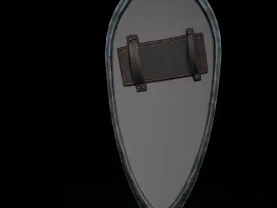Kite Shield Low-poly 3D model