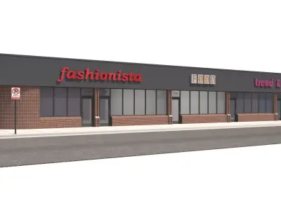 Retail-078 Retail Store 3D model