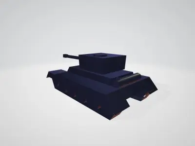 Tank model Low-poly 3D model