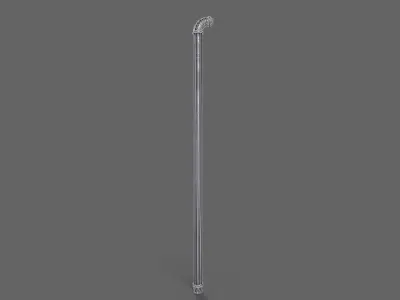 PBR Pipe Weapon V1b Low-poly 3D model