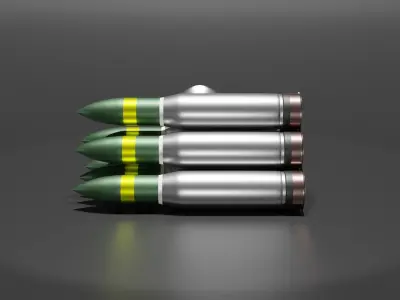 Shells for the tank M1147 Low-poly 3D model
