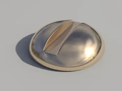 Head Screw Low-poly 3D model