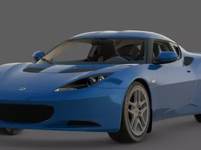 2010 Lotus Evora 3D Model  The Practical Lotus  Low-poly 3D model