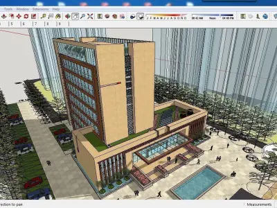 Sketchup Office building G5 3D model