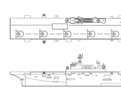 Chinese Navy Brand New Type 075 Amphibious Assault Ship 3D model