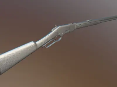 1866 Winchester Low-poly 3D model