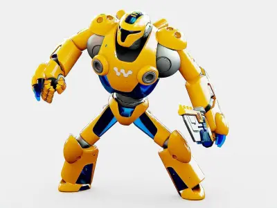 BATTLE DROID KORAH Rigged for Unreal Engine - Unity - MIXAMO  Free 3D model