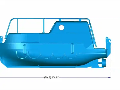 Lifeboat Type E  3D print model