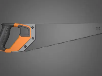 Tooth Saw Low-poly 3D model