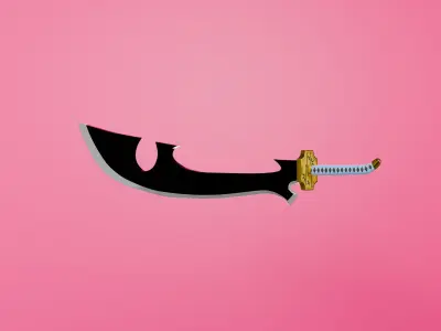 Bleach - Shunsui Kyoraku -Katen Kyokotsu - Shikai Version Low-poly 3D model