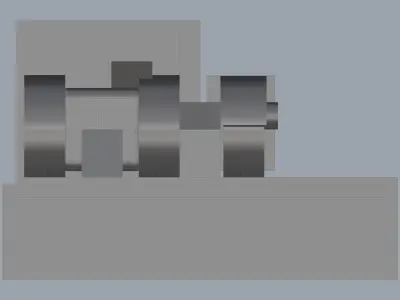 Water Pumper Machine 3D model